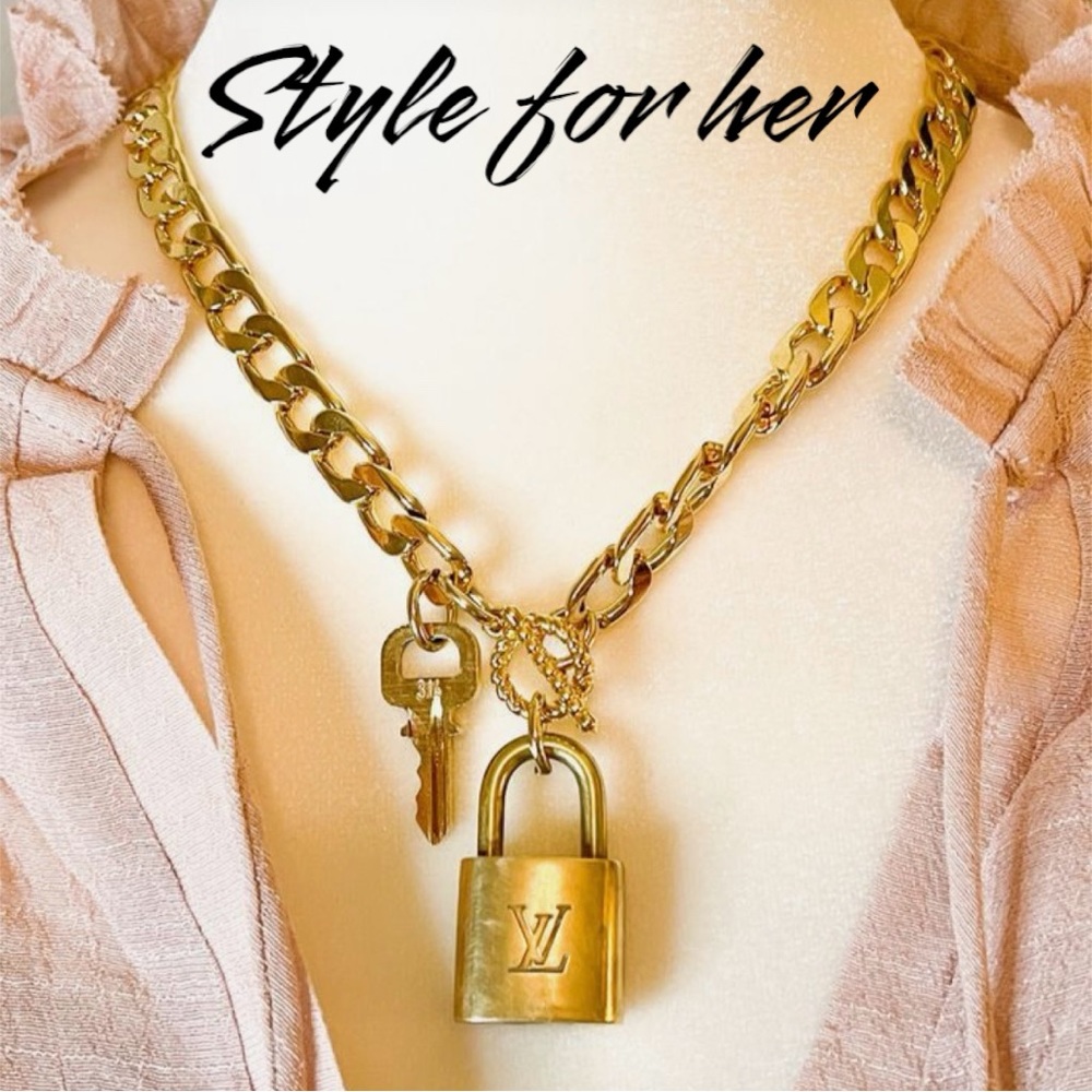 Louis Vuitton 1 Lock & 1 Key #320 ✨Authentic✨ Matching Set - Picture 4 of 12